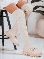 Dámské boty béžové Dstreet model 21995022 - FashionStreet