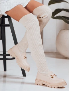 Dámské boty béžové Dstreet model 21995022 - FashionStreet