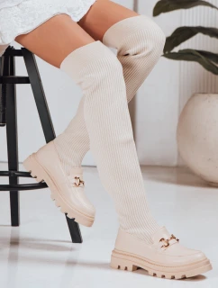 Dámské boty béžové Dstreet model 21995022 - FashionStreet