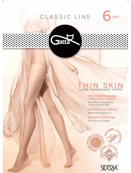 Dámské punčochové kalhoty model 7392727 Skin 6 den - Gatta Dámské punčochové kalhoty model 7392727 Skin 6 den - Gatta