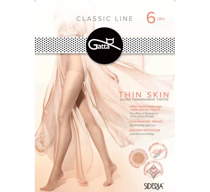 Dámske pančuchové nohavice Gatta Thin Skin 6 deň Dámske pančuchové nohavice Gatta Thin Skin 6 deň