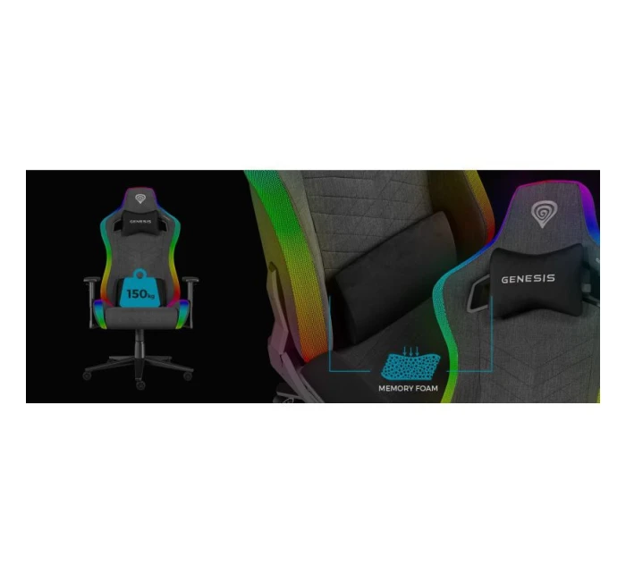 GENESIS NFG-2246 herné kreslo - čalúnené sedadlo