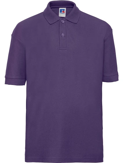 Russell Athletic 539B Detské polo tričko z piké 10.539B fialové Russell Athletic 539B Detské polo tričko z piké 10.539B fialové