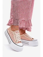 Nízké Dámské Tenisky Na Platformě Růžové model 21701273 - Boto