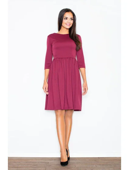 Šaty Finezja M117 bordová - Figl