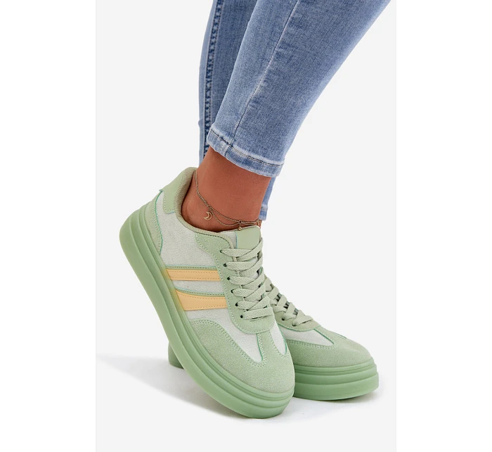 Dámské tenisky A021 zelené - Galleria