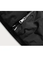 Čierna dámska zimná bunda (ad6076)