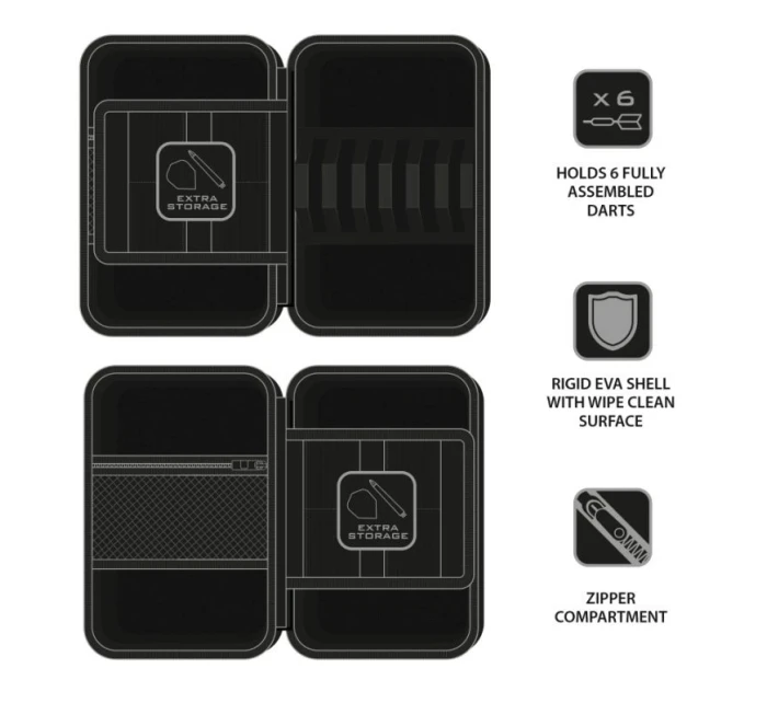 Harrows RYAN SEARLE séria 2 PLAYER PRO 6 CASE puzdro na šípky Harrows RYAN SEARLE séria 2 PLAYER PRO 6 CASE puzdro na šípky