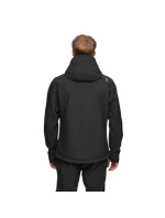 Alpinus ASO Pánska vetruodolná softshellová bunda do dažďa Black - FF18965