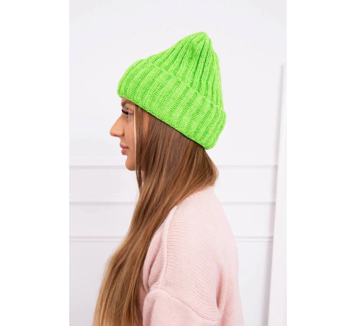 Čepice Magda s zelená neonová model 21798545 - K-Fashion Čepice Magda s zelená neonová model 21798545 - K-Fashion