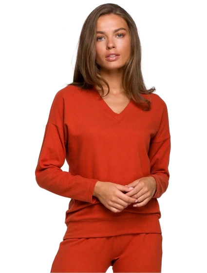 Dámsky sveter S246 terakota - Stylove
