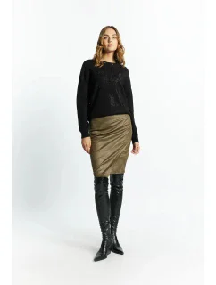 Dámska sukňa Wild 1150-009 fľaškovo zelená - Monnari