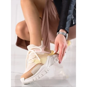 Moderné dámske tenisky viacfarebné bez podpätku