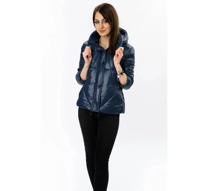 DAMSKA KURTKA PIKOWANA Z KAPTUREM GRANATOWA model 21242351 - Libland