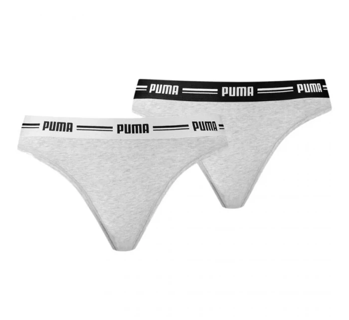 Dámská tanga String 2Pack model 16041689 05 šedá - Puma
