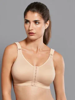 frontline otvorená športová podprsenka so zapínaním vpredu 5523 desert - Active