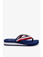 Dámské žabky na platformě Big Star LL274779 námořnická modrá