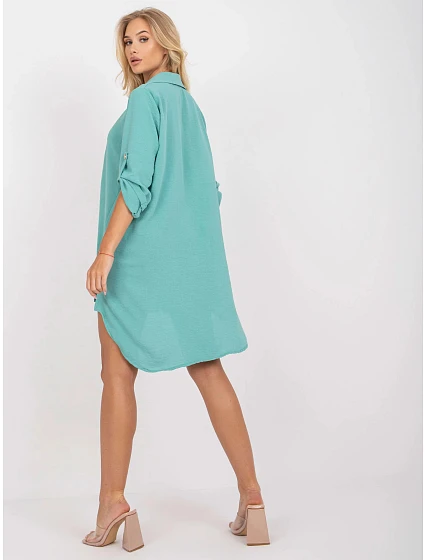 Dámské šaty volného střihu DHJ SK model 21095309 Mátová - FPrice