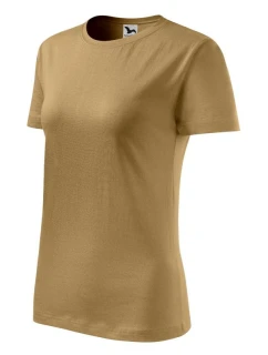 Dámske klasické nové tričko (pieskové)