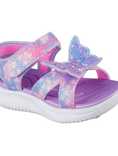 Detské sandále Skechers JUMPSTERS SANDAL BUTTERFLY BRITES 303109N LVMT