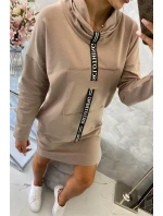 Béžové vázané šaty Béžové vázané šaty