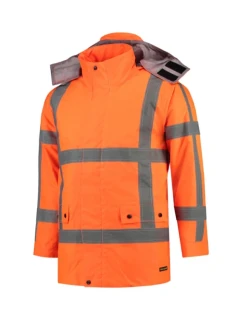 Pracovná bunda RWS Parka unisex fluorescenčná oranžová