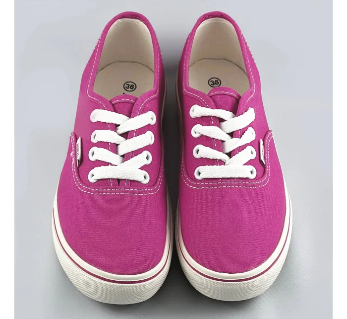 Dámské šněrovací tenisky ve fuchsijové barvě model 17134078 - ANDY-Z Dámské šněrovací tenisky ve fuchsijové barvě model 17134078 - ANDY-Z