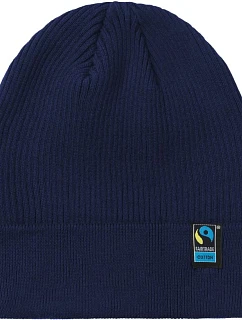 Neutral O 93056 Pletená čiapka z organického materiálu s certifikátom fairtrade 77.9356, tmavomodrá