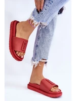 Damskie Klapki Big Star LL274430 Czerwone Damskie Klapki Big Star LL274430 Czerwone