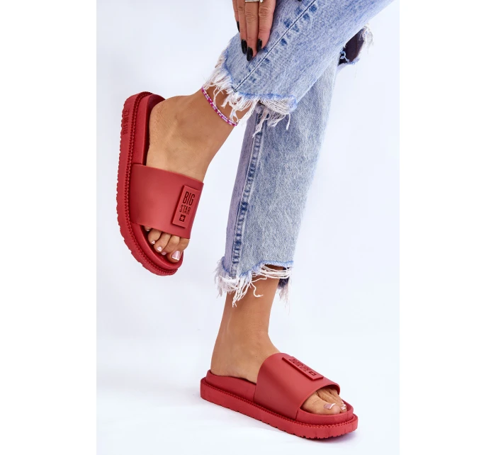 Damskie Klapki Big Star LL274430 Czerwone Damskie Klapki Big Star LL274430 Czerwone