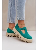 Semišové Polobotky S  Zelené model 21683963 - Zazoo