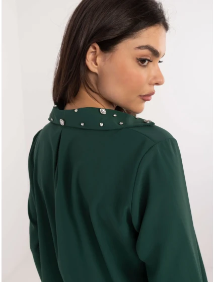 Košeľa DHJ KS 15260.96 tmavozelená