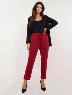 DHJ SP A7690.01P bordové nohavice