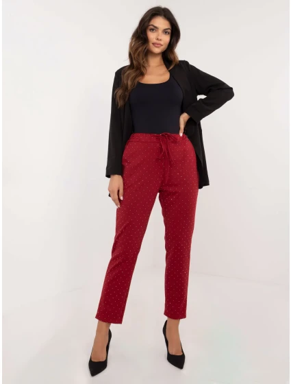 DHJ SP A7690.01P bordové nohavice