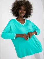 Blúzka RV BZ 7805.66P tyrkysová