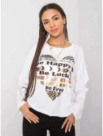 Dámská bavlněná halenka s potiskem model 16307015 - FPrice