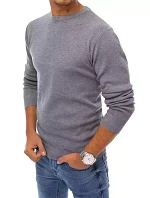 Pánsky sivý sveter FashionStreet WX1714 Pánsky sivý sveter FashionStreet WX1714