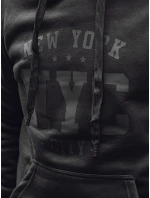 Pánska zateplená mikina s kapucňou čierna FashionStreet BX5934