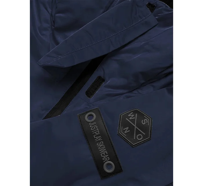 Tmavomodrá dámska zimná bunda klokanka (b2361) Tmavomodrá dámska zimná bunda klokanka (b2361)