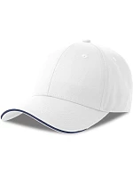 Sport 6 panelová sandwich kšiltovka white/navy model 22450491 - Atlantis Headwear Sport 6 panelová sandwich kšiltovka white/navy model 22450491 - Atlantis Headwear