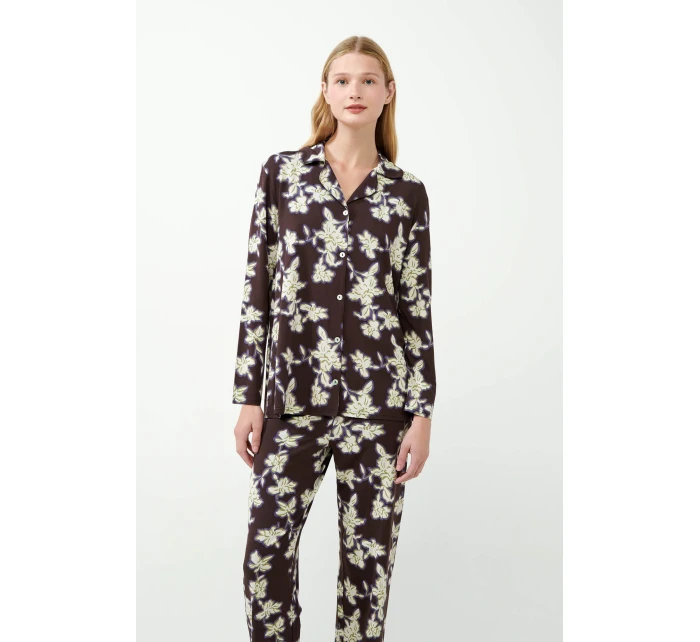 Květinové pyžamo s knoflíky model 20515567 - Vamp