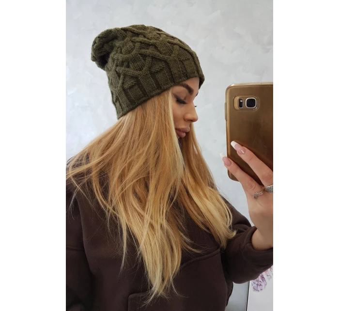 Fleecová čiapka Sonia K201 khaki
