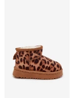 Dětské sněhule vyhřívané s Panterka Hnědé model 21718620 - Boto