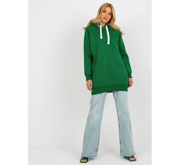 Dámska mikina EM BL 695.25x tmavo zelená - FPrice