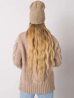 Dámská čepice model 14837670 béžová - FPrice