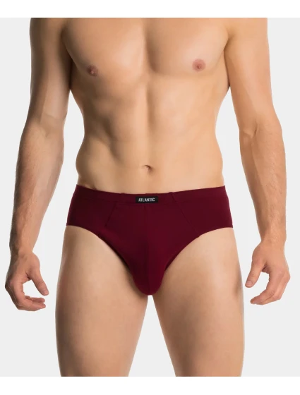 Klasické pánske nohavičky ATLANTIC 3Pack - čierna/sivá/vínová