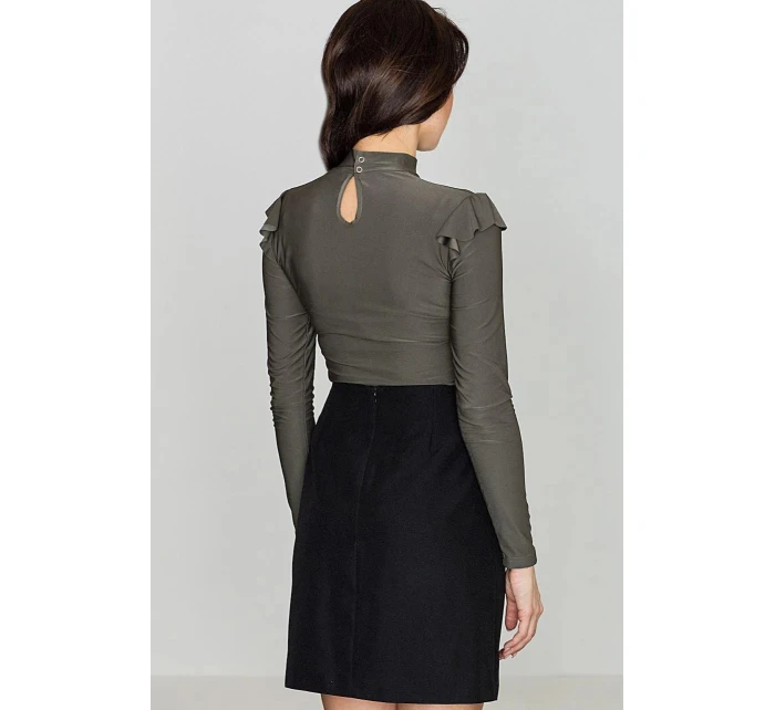 Dámska blúzka K438 khaki - Katrus