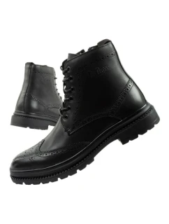 Lee Cooper pánske topánky sable topánky topánky smart kožené čierne