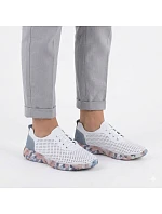 Dámske kožené poltopánky biele Artiker 58C0586