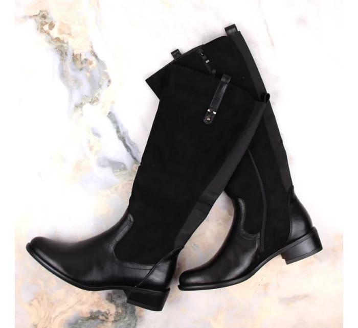 Jezzi W JEZ410A čierne zateplené čižmy